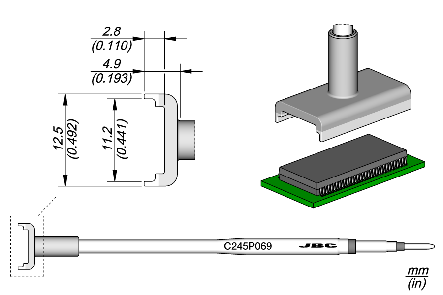 C245P069 - Dual In Line Cartridge 11.2 x 22